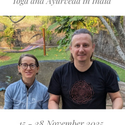 Now at Avalon Inn for their 8th retreat Yoga & Ayurveda in India ~ Harmony Yoga Institute from Prague, Czech Republic with Filip Kliestik and @schwingova 🇨🇿