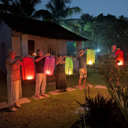 Up and away they go&hellip; fly, fly good wishes ✨
.
Harmony Yoga Retreat closing ceremony.